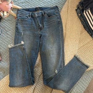 Lucky brand raw hem jeans